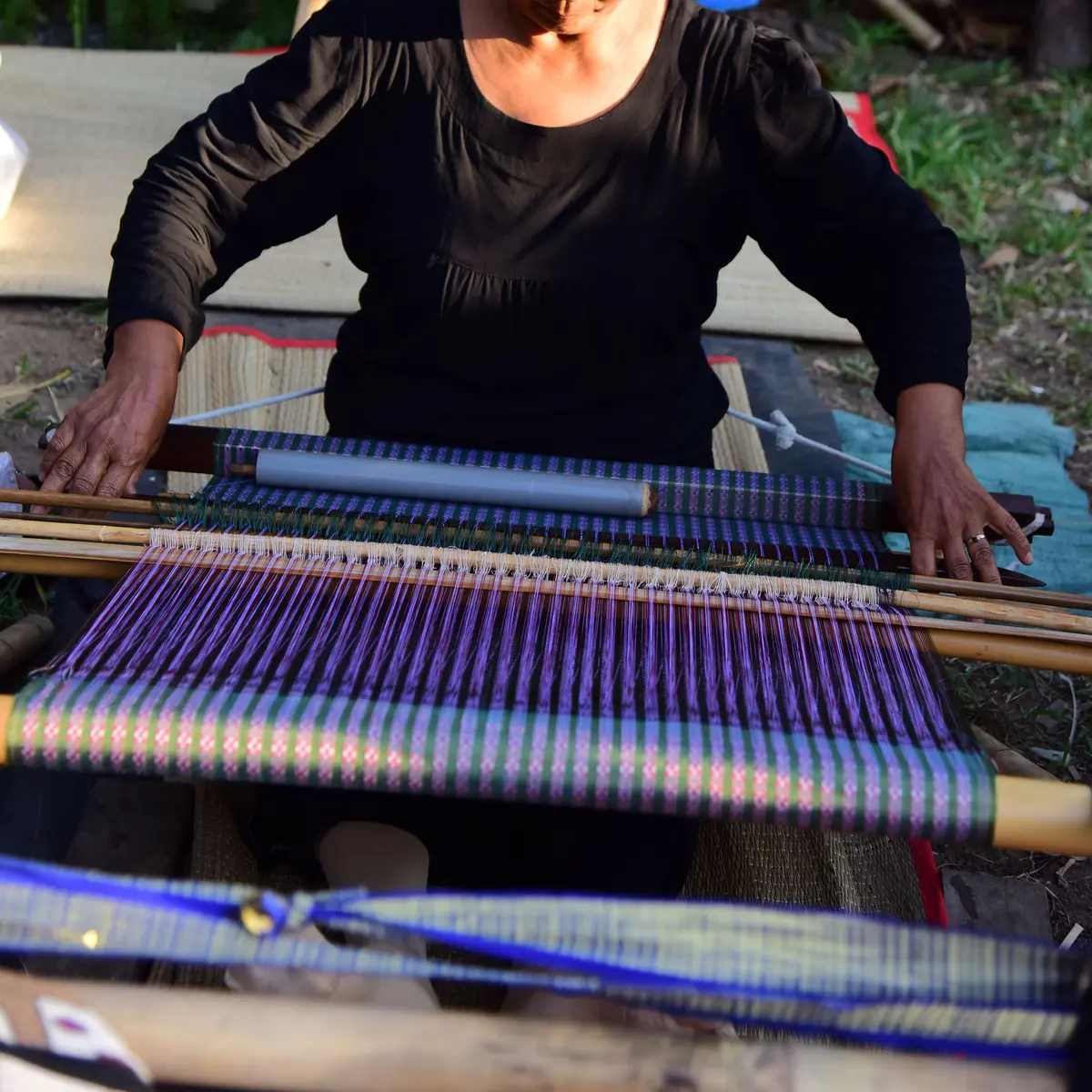 Songket weaving